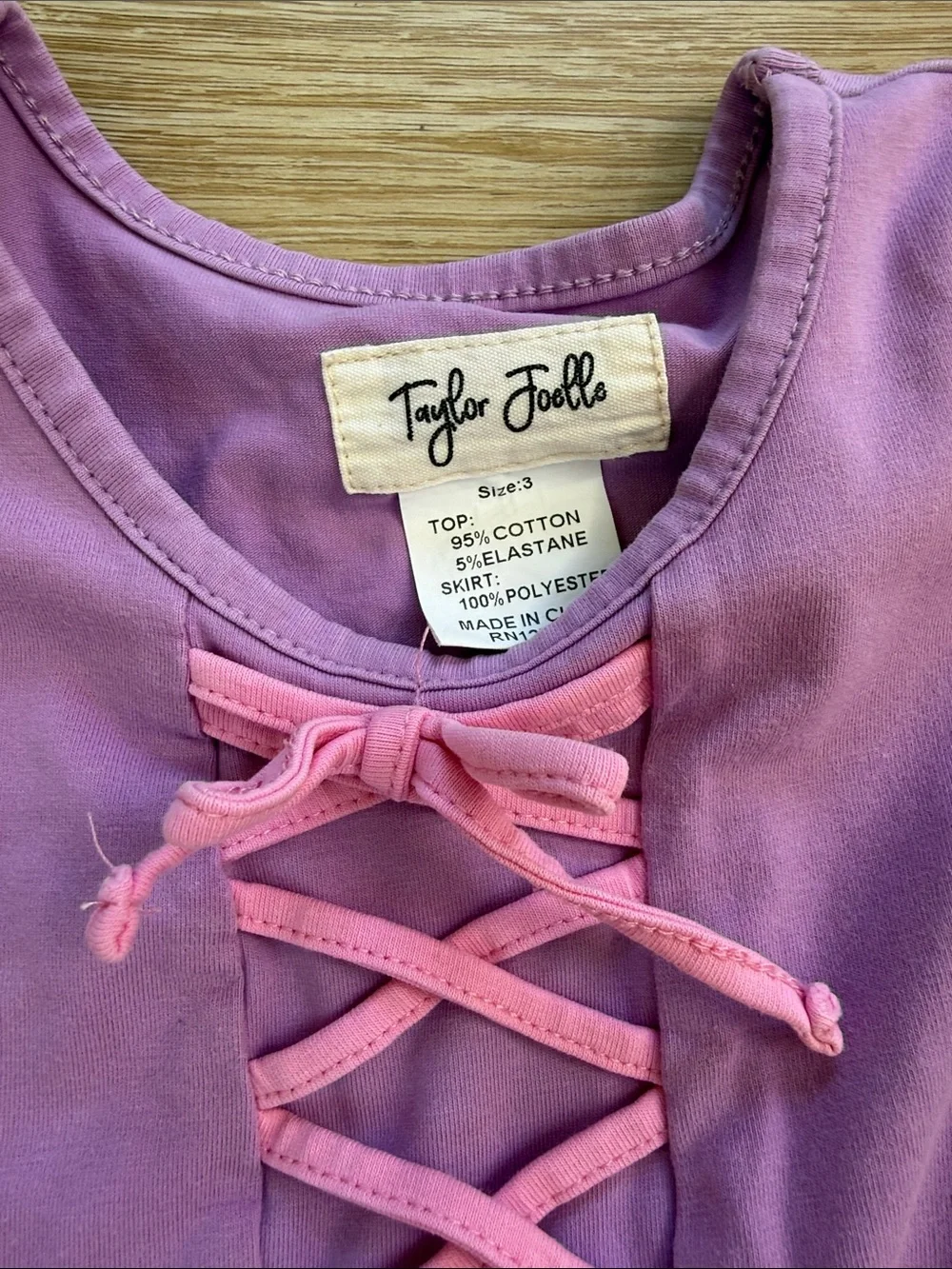 Taylor Joelle Rapunzel Tangled Disney Princess Dress Costume Size 3T